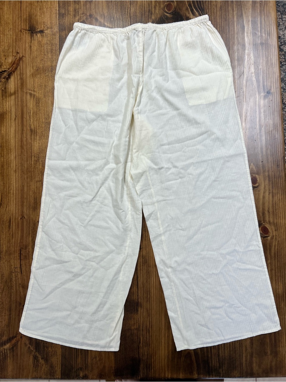 J. Crew Airy Gauze Beach Pant Coverup in Ivory Size Large NWT - Picture 5 of 11